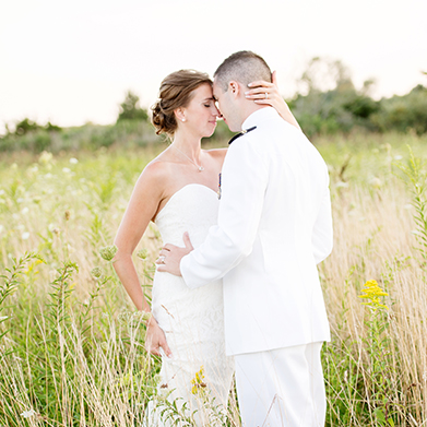 Saltwater Farm Vineyard Wedding: 
Lindsey & Dan are Married: A Sneak Peek